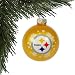 PITTSBURGH STEELERS OFFICIAL LOGO GLASS BALL CHRISTMAS ORNAMENT