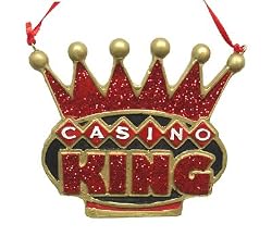 "Casino King" Gambling Crown Christmas Ornament