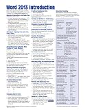 Microsoft Word 2013 Introduction Quick Reference Guide (Cheat Sheet of Instructions, Tips & Shortcuts - Laminated Card)
