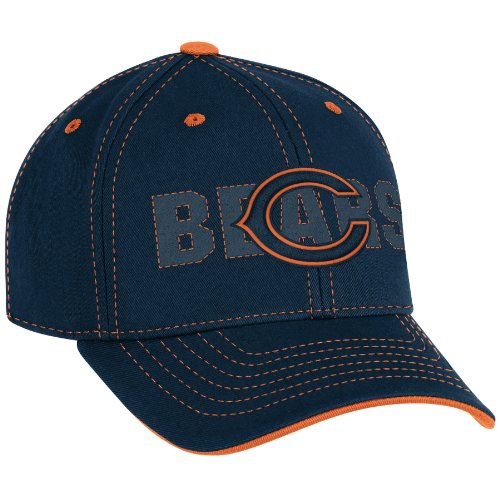 NFL Boy's End Zone Youth Structured Adjustable Hat - NE08B (Chicago Bears, Youth 4-7)
