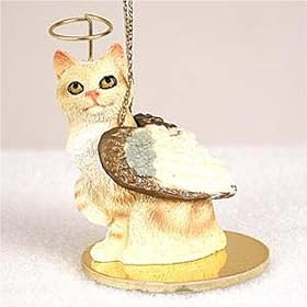 Manx, Red Tabby Tiny Ones Cat Angel (2 in)