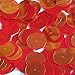 Round Flat Sequin 20mm Center Hole Red Rainbow Iris Super Mirror Shiny Reflective. Couture Paillettes. Made in USA