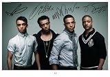 JLS SIGNED AUTOGRAPH PHOTO A4 12X8 INCHES PRINT POSTER JACK LAD SWING MARVIN HUMES ORTISE WILLIAMS JB GILL ASTON MERRYGOLD