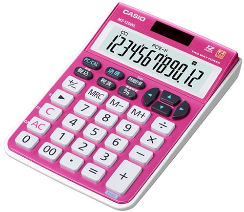 CASIO ���C�����X�e���L�[�d�� �~�j�W���X�g�^�C�v �s���N MZ-120WL-PK-N 12��