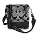 Coach Signature Stripe Swingpack Crossbody Messenger Bag Purse 42619 Black White
