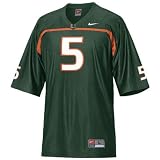 Nike Miami Hurricanes #5 Green Youth Replica Football Jersey