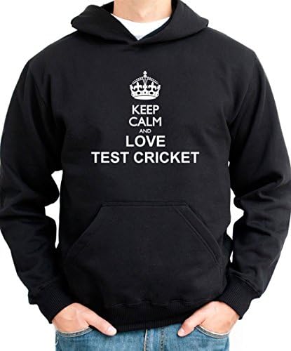 Keep calm and love Test Cricket Men Hoodie