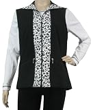 Womens Print Trim Vest in Black by Links