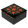 Cherry Motif Lacquer Gift Box - Red