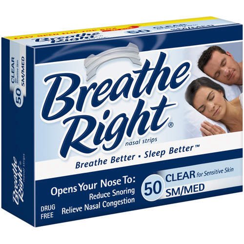 Breath Right Nasal Strips Clear Med/Sm 50ct
