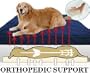 Extra Large 40"X35"X4" Orthopedic 100% Memory Foam Pad Pet Bed for Large Dog with long lasting denim cover + Waterproof case
