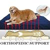 Extra Large 40"X35"X4" Orthopedic 100% Memory Foam Pad Pet Bed for Large Dog with long lasting denim cover + Waterproof case