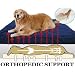 Extra Large 40"X35"X4" Orthopedic 100% Memory Foam Pad Pet Bed for Large Dog with long lasting denim cover + Waterproof case