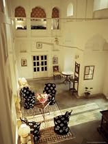 Private Sitting Area in One of the Bedroom Suites, Neemrana Fort Palace Hotel, Neemrana, India Subject Photographic Poster Print by John Henry Claude Wilson, 12x16