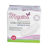 Maxim Ultra Thin, Winged, Chlorine Free, Hypoallergenic Pads, Overnight, 10 Count Boxes (Pack of 3)
