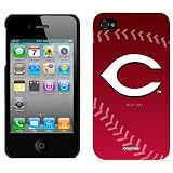 MLB Cincinnati Reds - stitch design on AT&T, Verizon and Sprint iPhone 4 / 4S Shell Case by Coveroo