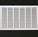 HVAC Premium 30'' X 18'' Steel Return Air Filter Grille for 1'' Filter - Easy Plastic Tabs for Removable Face/Door - HVAC Duct Cover - Flat Stamped Face - White [Outer Dimensions: 32 5/8
