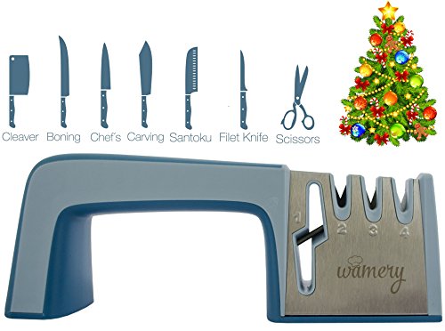 Wamery knife sharpener and scissor sharpening system