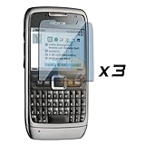 3X Clear LCD SCREEN PROTECTOR FOR Nokia E71 AT&T E71x