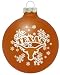 TEXAS LONGHORNS (2 5/8 In Diameter) Glass Logo CHRISTMAS ORNAMENT (Snowflake Design)