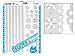 Deleter Screen Tone Jr JR-505 [ Flower Lace Pattern ] [Sheet Size 182x253mm (7.16