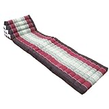 Das Original aus Thailand: Liegematte mit Dreieckskissen (braun, rot), Kapok