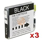 3Pk LC-51 BLACK INK for Brother MFC-240C 3360C LC51BK