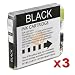 3Pk LC-51 BLACK INK for Brother MFC-240C 3360C LC51BK
