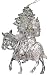 7" Victorian Santa Claus On Mule Christmas Ornament #W5140S