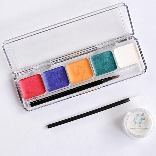 Premium Natural Face &amp; Body Paint, Dye-Free, USDA Certified Organic Ingredients, Non-Toxic for Adults/Kids. Great Palettes for Halloween &amp; All Occasions. No Fragrance. Made in USA. (Princess/fairy)