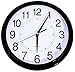 Bekith Non Ticking 11 1/2-Inch Round Quartz Wall Clock, Black, 1/Box