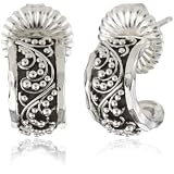LOIS HILL Classics Granulated Cuff Hoop Earrin