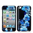 Blue Flower 2d Hard Snap-on Crystal Skin Case Cover Accessory for Ipod Touch 4th Generation 4g 4 8gb 32gb 64gb New By Electromaster