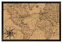 Board Dudes 24"x36" Painted Frame Map Cork Board (17002BDUA)