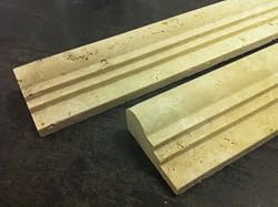 Light 2 1/2" X 12" Travertine Chair Rail Ogee Molding Trim