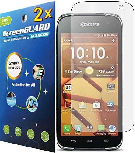 2x Clear LCD Screen Protector Guard Kyocera Hydro Life C6530 C6530N / Icon C6730