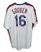 Autographed Dwight Gooden New York Mets White Pinstripe Majestic Jersey Inscribed 86 WS Champs