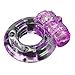 Super Strechy Jelly Butterfly Shape Strong Vibrating Cockring Vibrating Penis Ring for Male with Erotic Dice