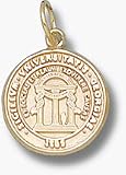 Georgia Bulldogs Seal 1/2 Charm - 14KT Gold Jewelry
