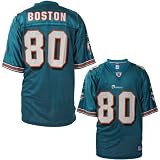 Reebok NFL Equipment Miami Dolphins #80 David Boston Aqua Replica Football Jersey