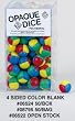 20mm 4-sided Blank Color Dice (looks round, with one color per side)