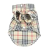 Paico Pet Fashion Plaid Pet Dog Clothes Shirt Size:S