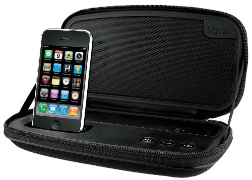 iHome iP37 Portable Stereo Speaker Case for iPod and iPhone (Black)