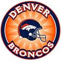 Denver Broncos Absorbent Stoneware Coasters with Matching Collectible Tin