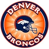 Denver Broncos Absorbent Stoneware Coasters with Matching Collectible Tin