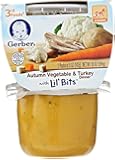 Gerber Purees 3rd Foods Autumn Vegetable Turkey with Lil Bits, 10 Ounce (Pack of 6)