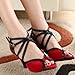 Minitoo Women's Fashion Suede Salsa Tango Ballroom Latin Dance Sandals