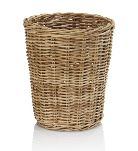Round Wicker Storage Bin