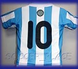 ARGENTINA HOME FOOTBALL SOCCER BABY JERSEY 6-12 MONTHS BABIES