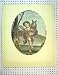 C1810 Antique Colour Print Angel Cupid Musical Harp